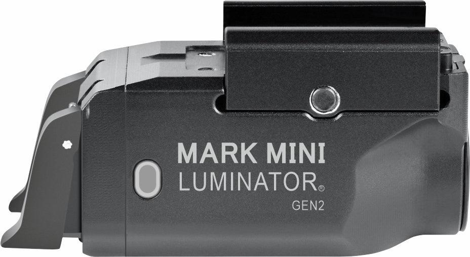 Compact Mark Mini light viewed from side.