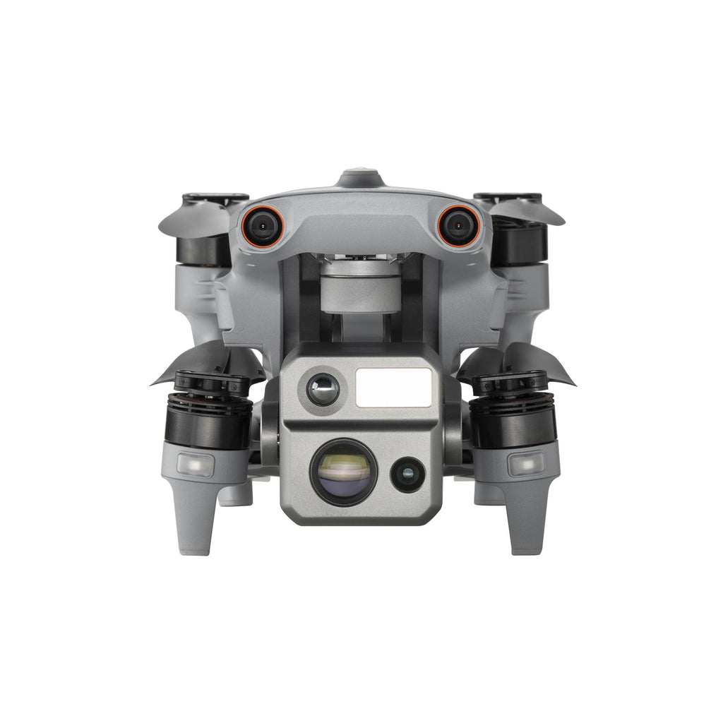 Folded drone camera close-up.