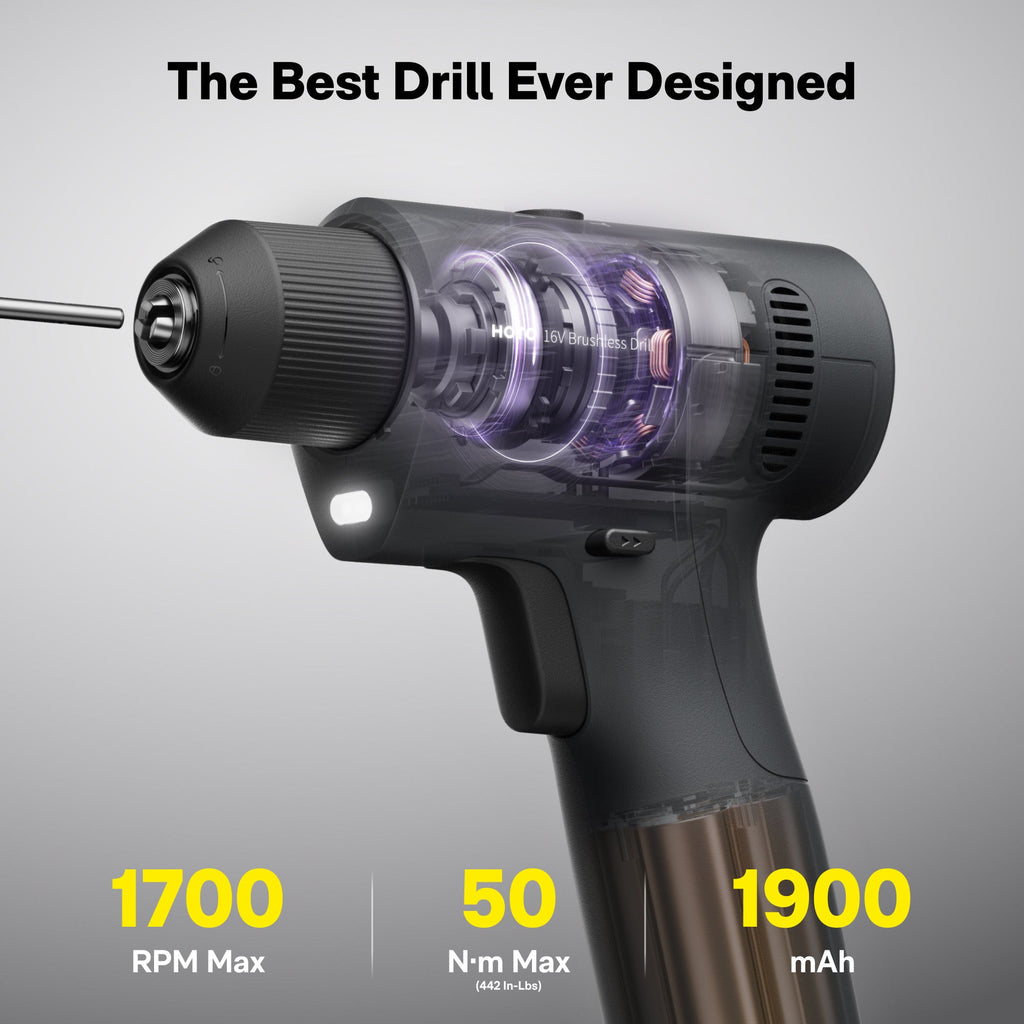 Power drill cutaway.
