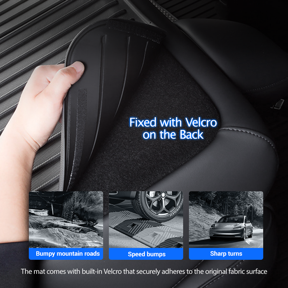 TESERY Trunk Mat With Backrest Mat for Model 3 Highland