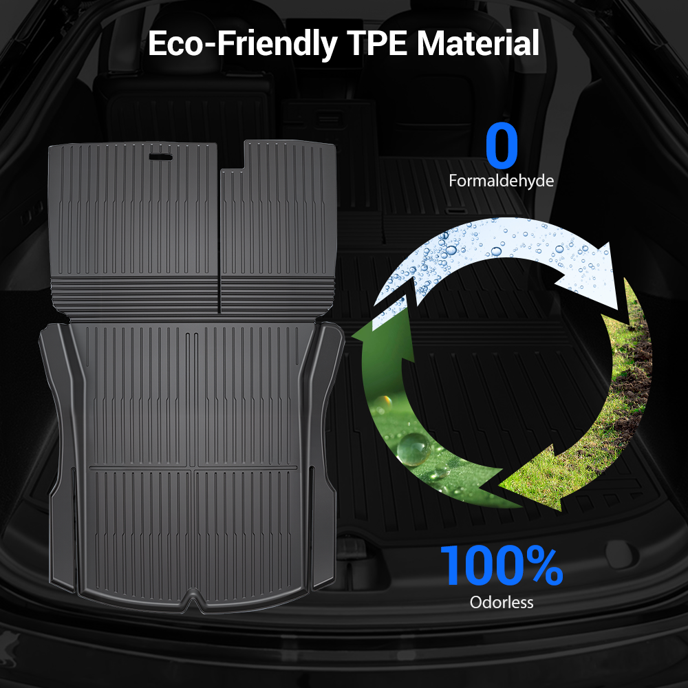 TESERY Trunk Mat With Backrest Mat for Model 3 Highland