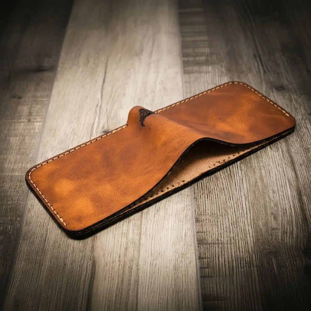 Rio Grande Bifold Wallet — 4 Slots, Handmade in Texas
