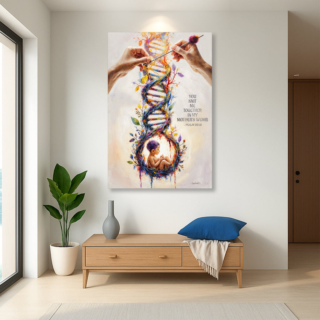 Psalm 139:13 - For You Knit Me In My Mother's Womb Faith Sign
