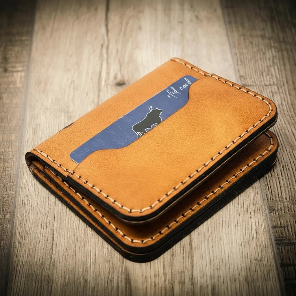 Minimalist Badge Wallet — Half-Inch Slim, Made in Texas