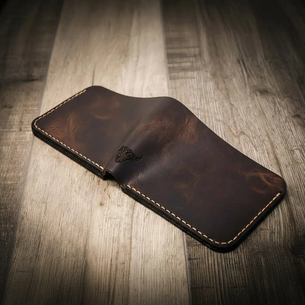 Rio Grande Bifold Wallet — 4 Slots, Handmade in Texas