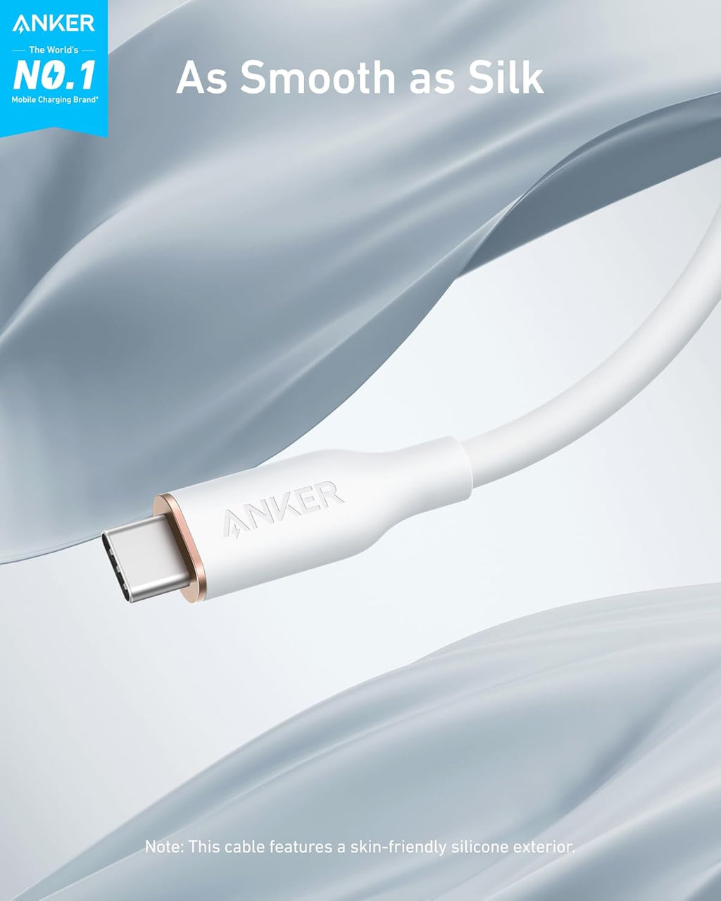 Anker <b>643</b> USB-C to USB-C Cable (Flow, Silicone)