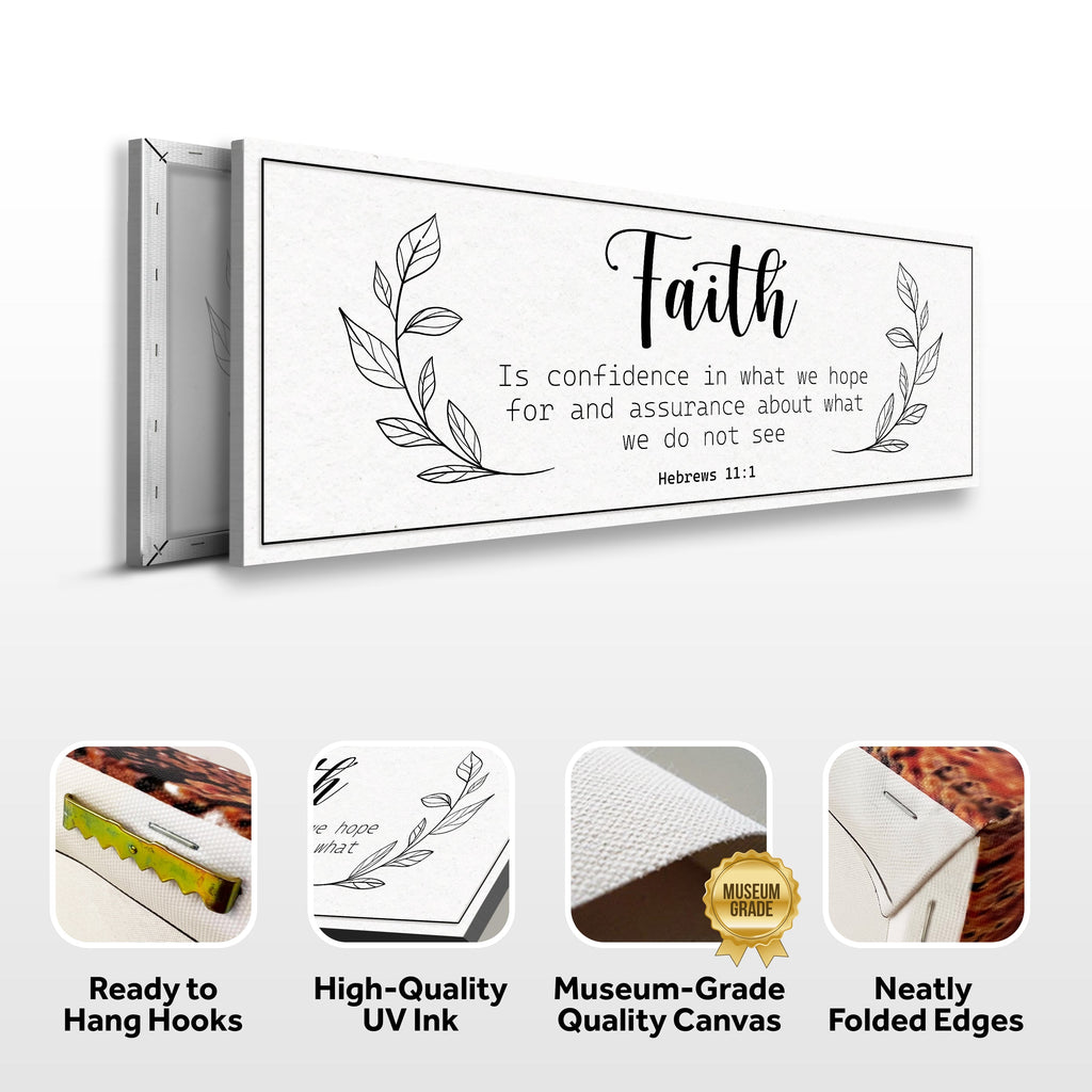 Faith Is Confidence - Hebrews 11:1 Faith Sign
