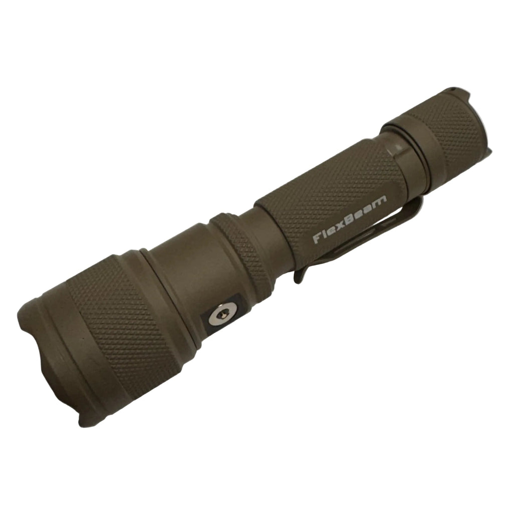 FlexBeam 1200LM Thread-Zoom Hunting Flashlight | 700M Range | Stable on Guns & Bikes