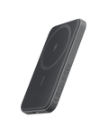 Black magnetic power bank.