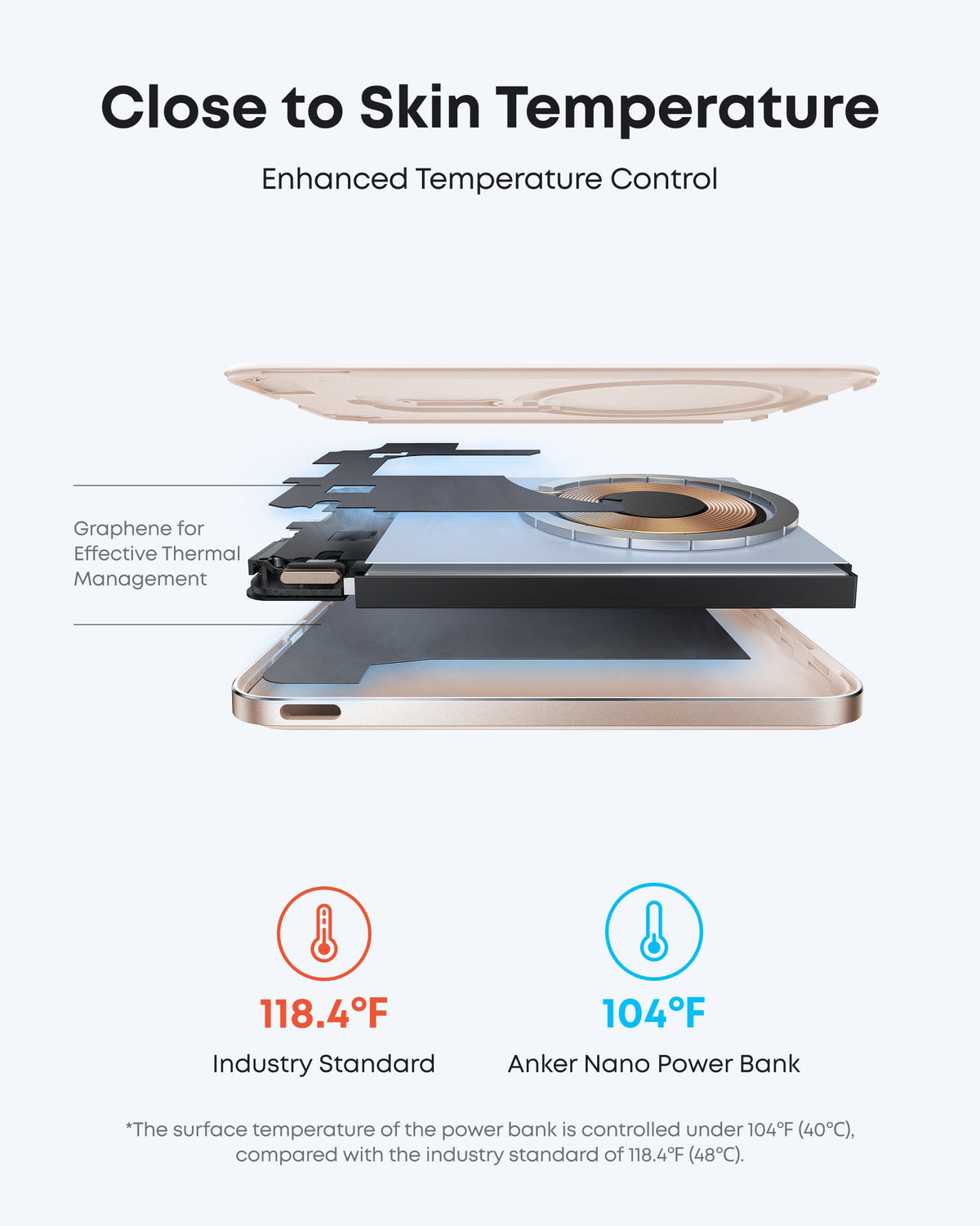 Peach power bank cooling graphic.