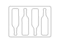 Pelican Case 1560 Foam Inserts Set for 8 Bottles (Foam ONLY)