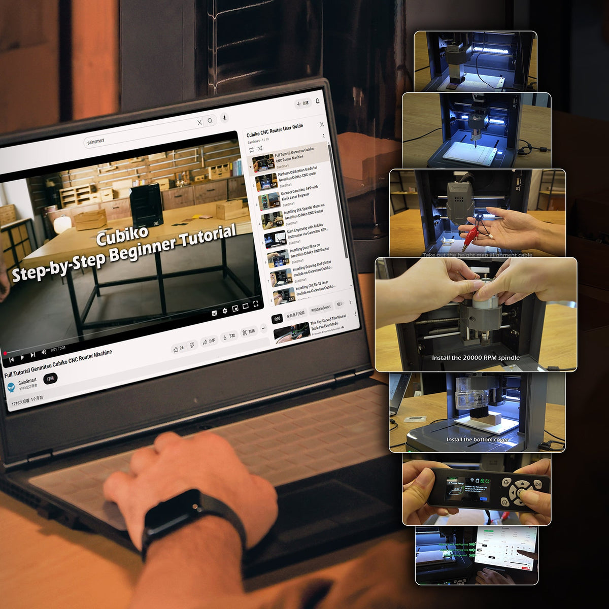 Cubiko CNC Router, An Affordable Desktop CNC for Everyone