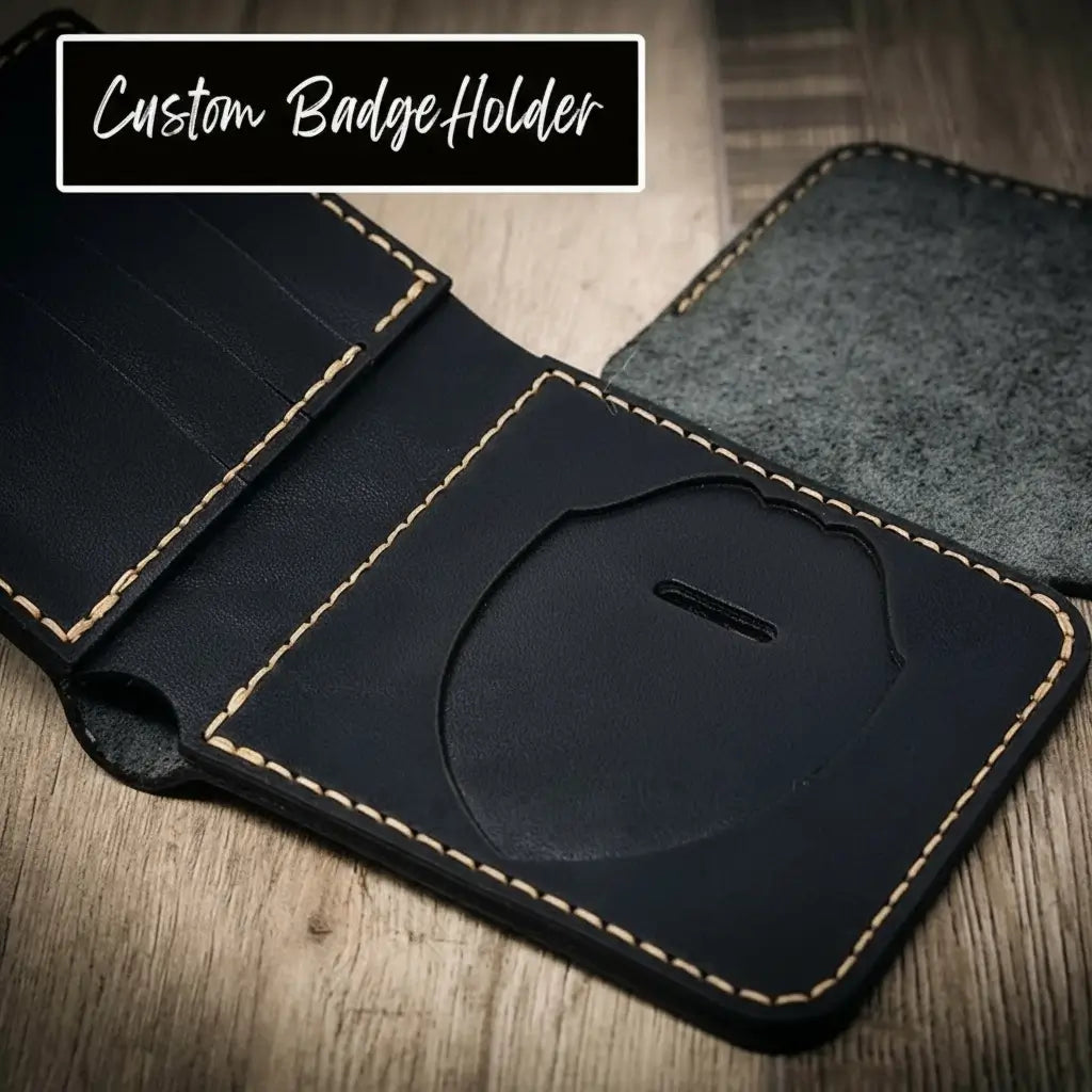 Minimalist Badge Wallet — Half-Inch Slim, Made in Texas