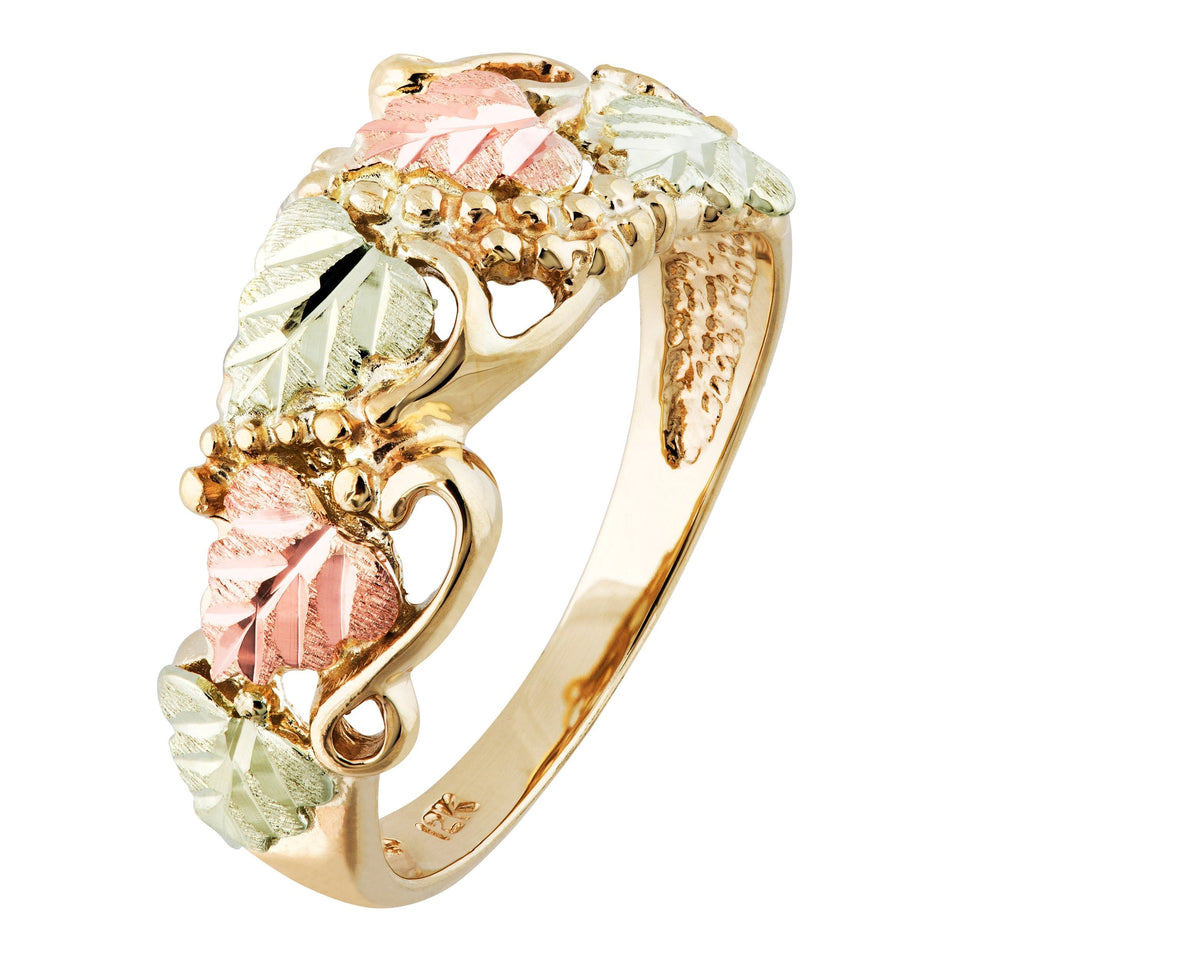 Beautiful Grapes - Black Hills Gold Ladies Ring