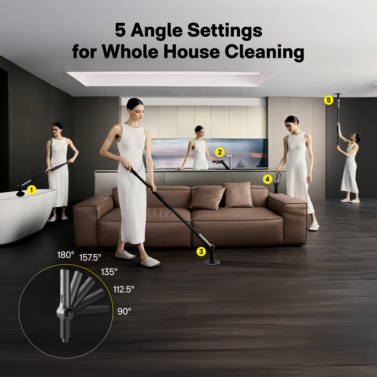 HOTO Flexi™ Cordless Spin Scrubber