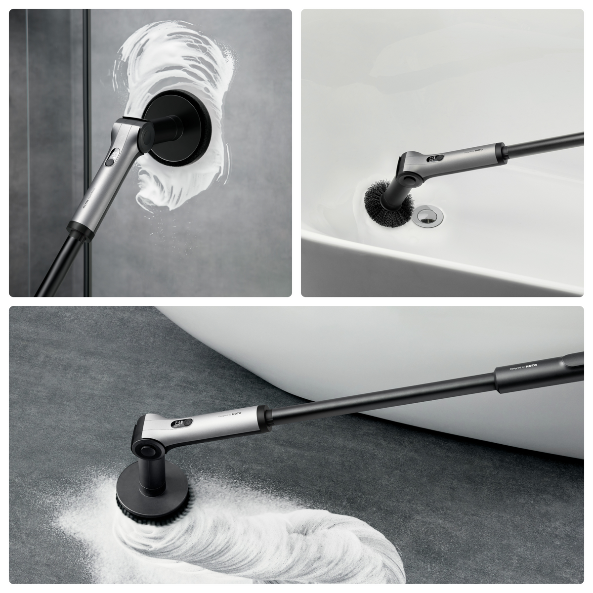 HOTO Flexi™ Cordless Spin Scrubber