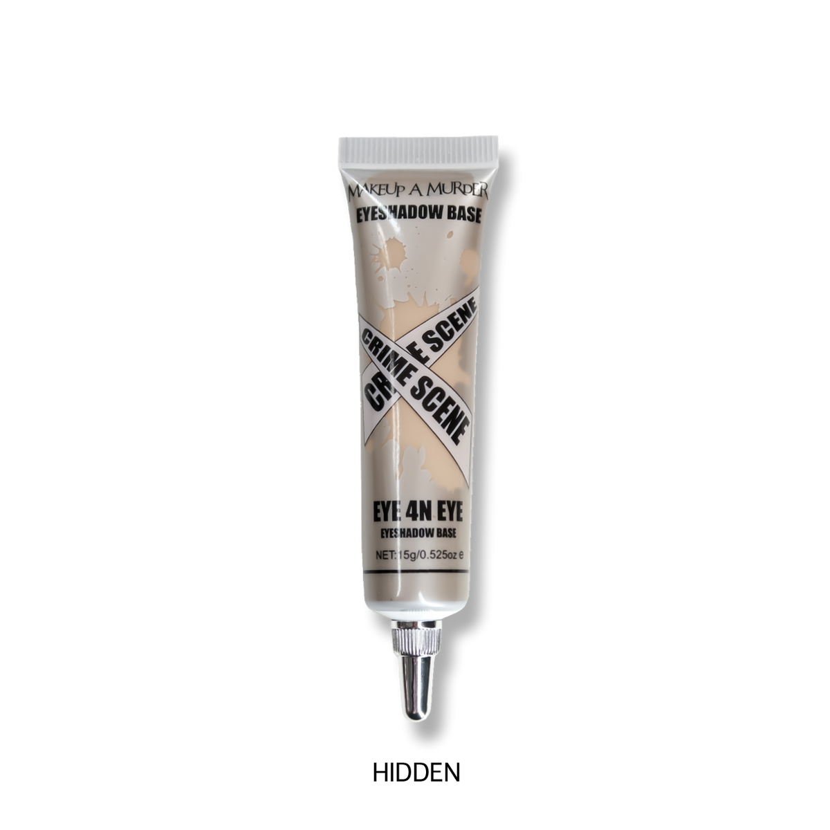 Pale cosmetic squeeze tube.