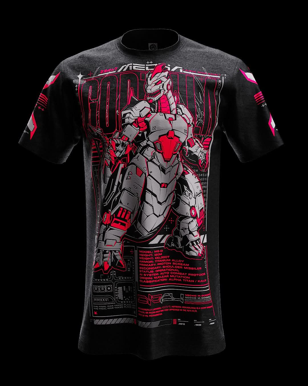 MCHA GDZILLA ( UV Red )