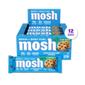 Blue MOSH chocolate chip cookie box and wrappers with a 12-bar label.