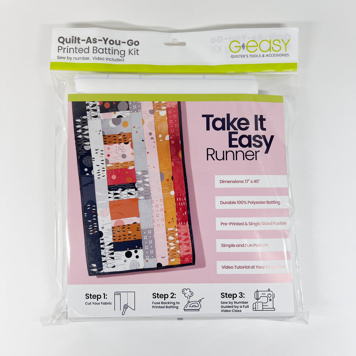 Quilt-As-You-Go Batting Kit - Take It Easy Runner