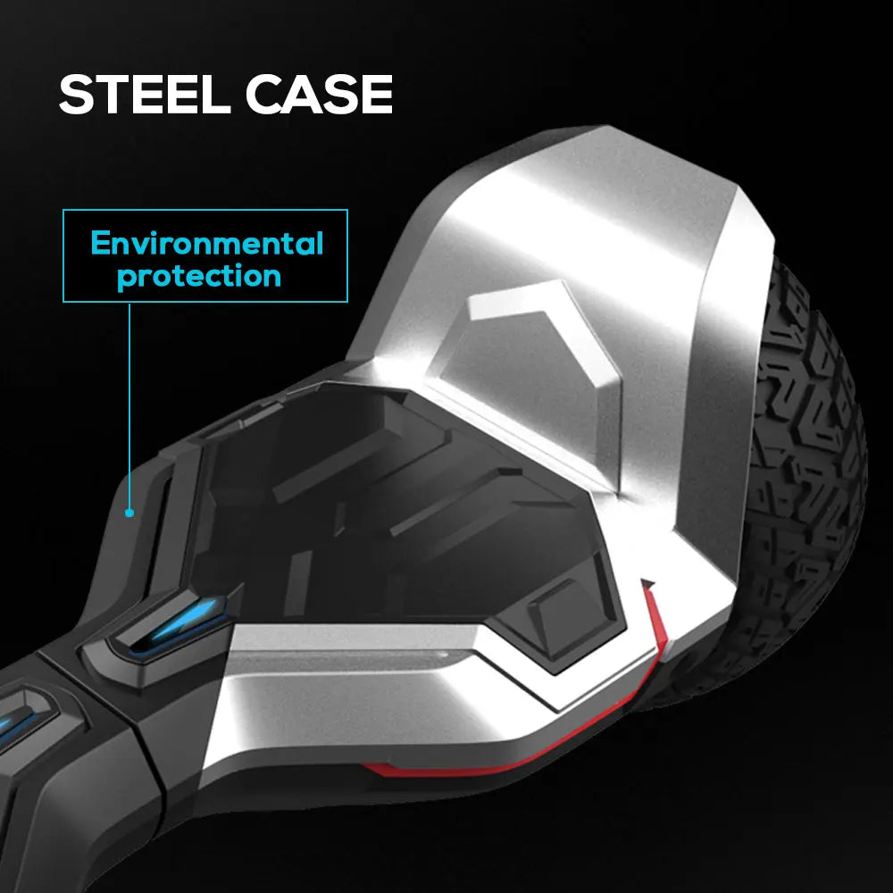Hoverboard steel casing detail.