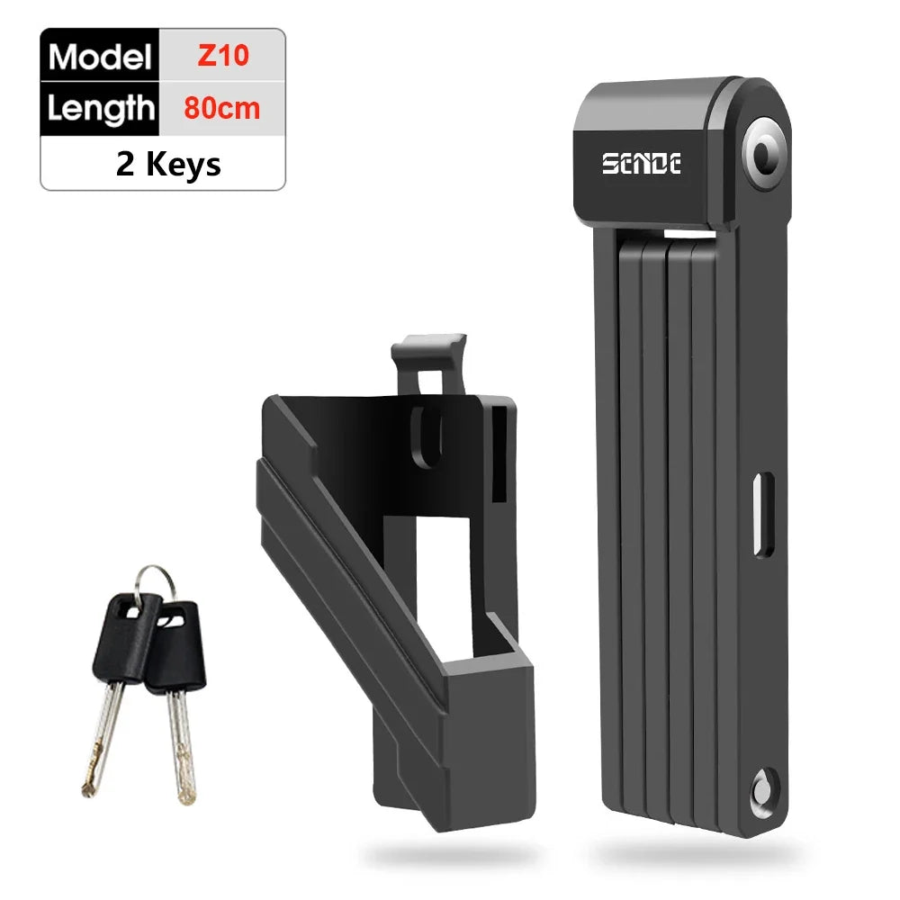 Bike Foldable Lock Anti-theft Electric E-Bike Chain Cable Padlock Bicycle Motorcycle Safety Portable Locks Bicycle Accessories