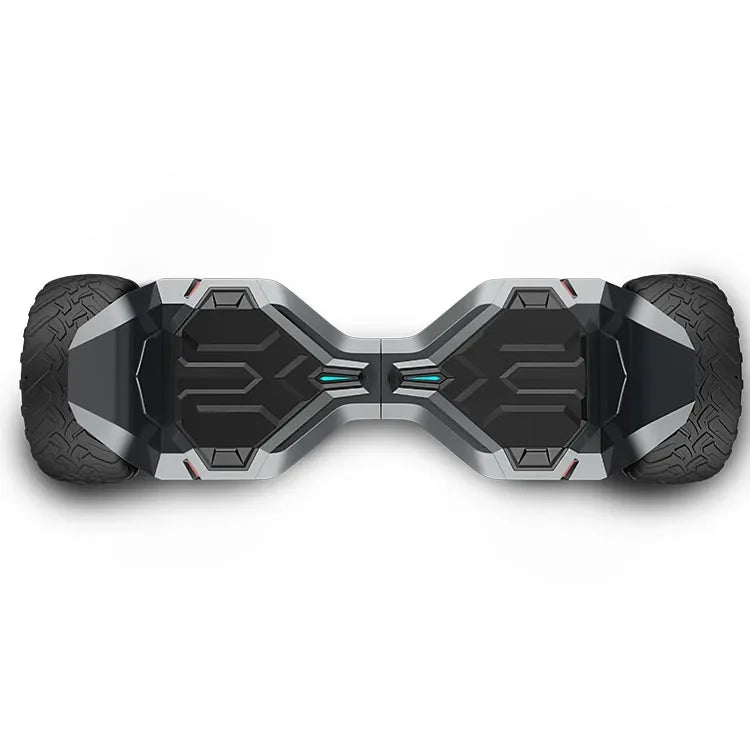 Black hoverboard top view.