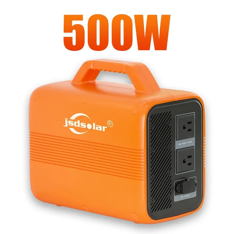 Jsdsolar Portable Power Station 1004.8Wh 500W AC Output Solar Generator Built-in 300W MPPT, 120V AC Outlet Emergency Power Supply for Camping Home RV Outage