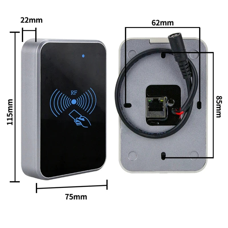 TCP IP Network Card Reader 13.56Mhz Ethernet LAN MF1 Port RFID RJ45 Device Support HTTP NFC Internet Reading Head