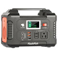 FlashFish E200 151Wh Portable Power Station 200W Pure Sine Wave Solar Generator, 40800mAh Battery Backup with AC/DC/USB Outputs, 7 Devices Charging, for Camping, Travel, Emergency, Outdoor Use