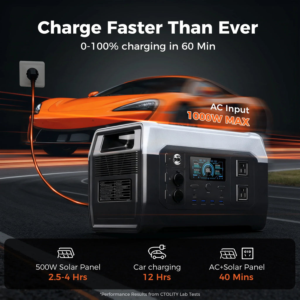 Power station charging graphic.
