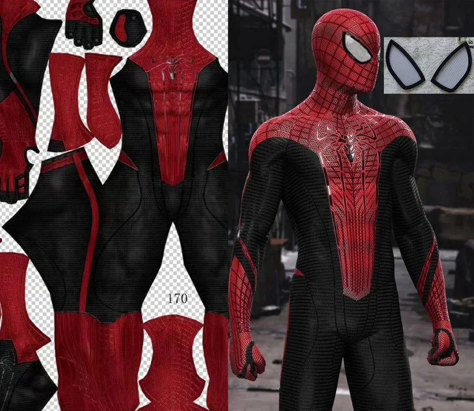 Cosplay TASM1 Costume Superhero Spandex Zentai Bodysuit Outfits Man Halloween Costume