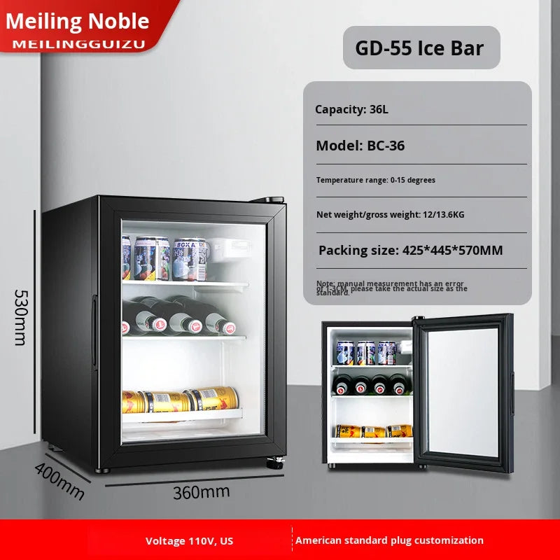 Beverage refrigerator specifications.