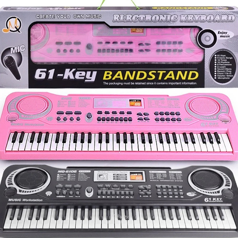 Pink and black keyboards with control details.
