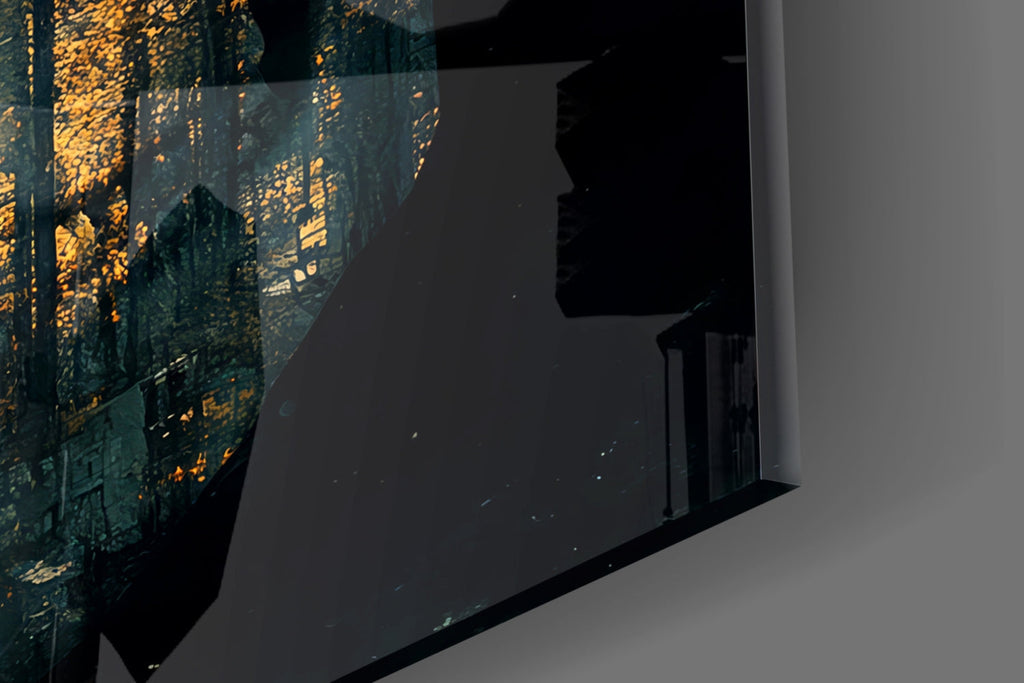 City Skull Glass Wall Art || Designer Collection