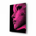 Pink with Dots Glass Wall Art || Designer Collection