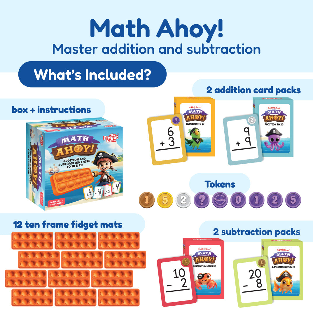 Math Ahoy game contents graphic.