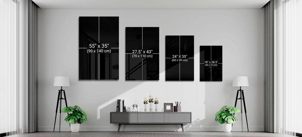 Red Marbellous Glass Wall Art