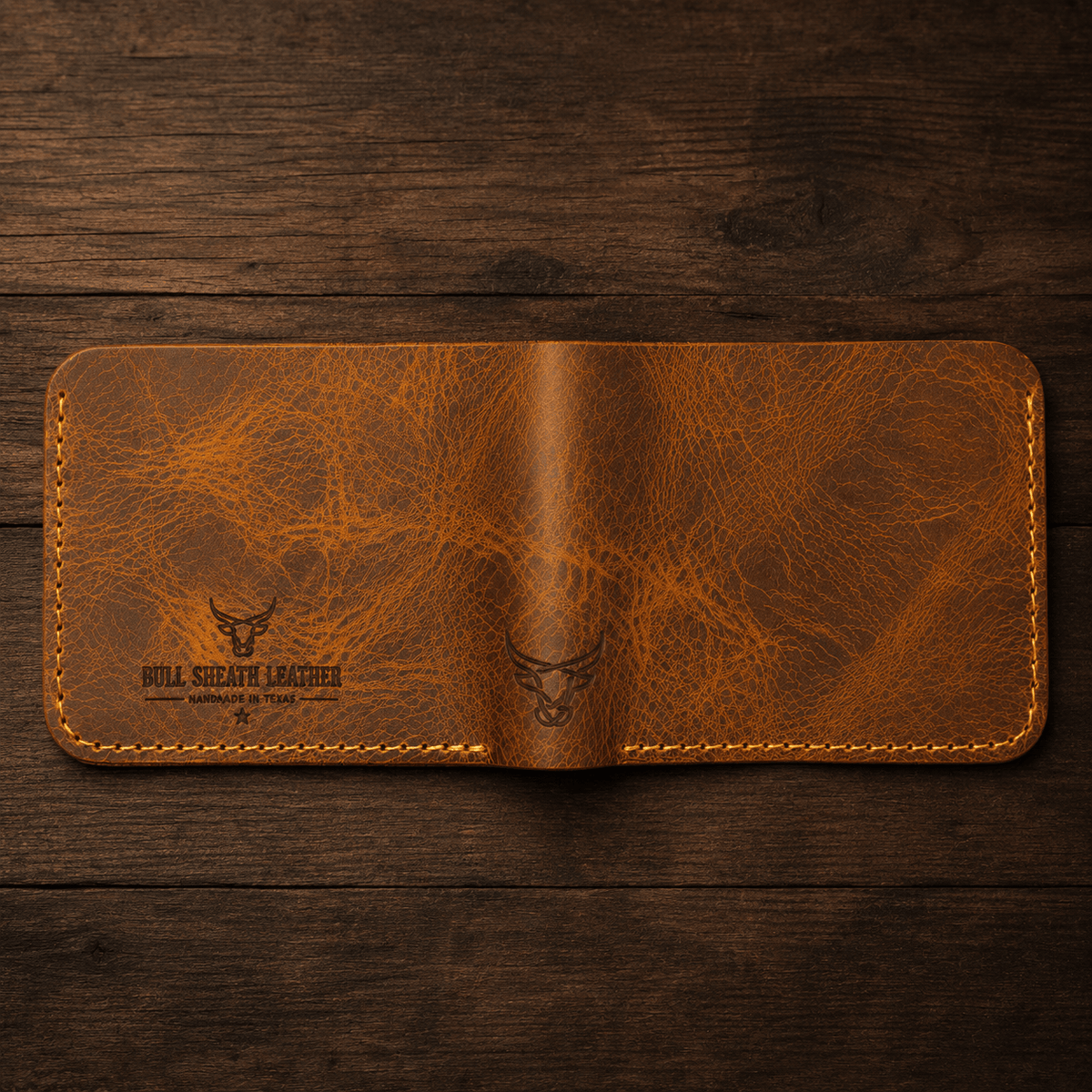 Rio Grande Bifold Wallet — 4 Slots, Handmade in Texas