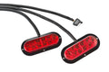Two red reflectors with straps.